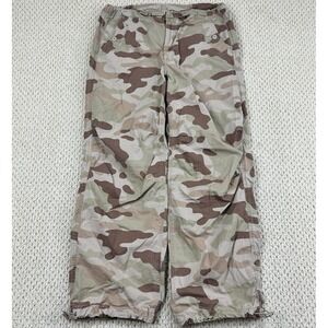 American Eagle Pants Mens M Tri Color Camo Stretch Parachute Military Y2K Style